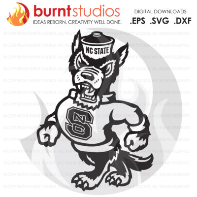 Digital SVG Cutting File, NCSU North Carolina State Wolfpack Logo, Wolf Only, College, Basketball, Football Raleigh, Svg, Png, Dxf, Eps file