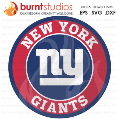 SVG Cutting File, New York Giants Logo Monogram, National Football League, Super Bowl, Football, NFL, Png, Dxf, Eps