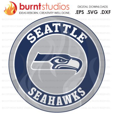 SVG Cutting File, Seattle Seahawks Monogram, Washington, National Football League, Super Bowl, Football, Texas, NFL, Png, Dxf, Eps