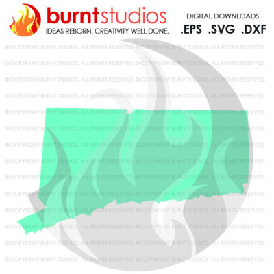 State of Connecticut SVG Cutting File, Digital Download, Love, Home, Vector, State Outline, Huskies, UCONN, Constitution State