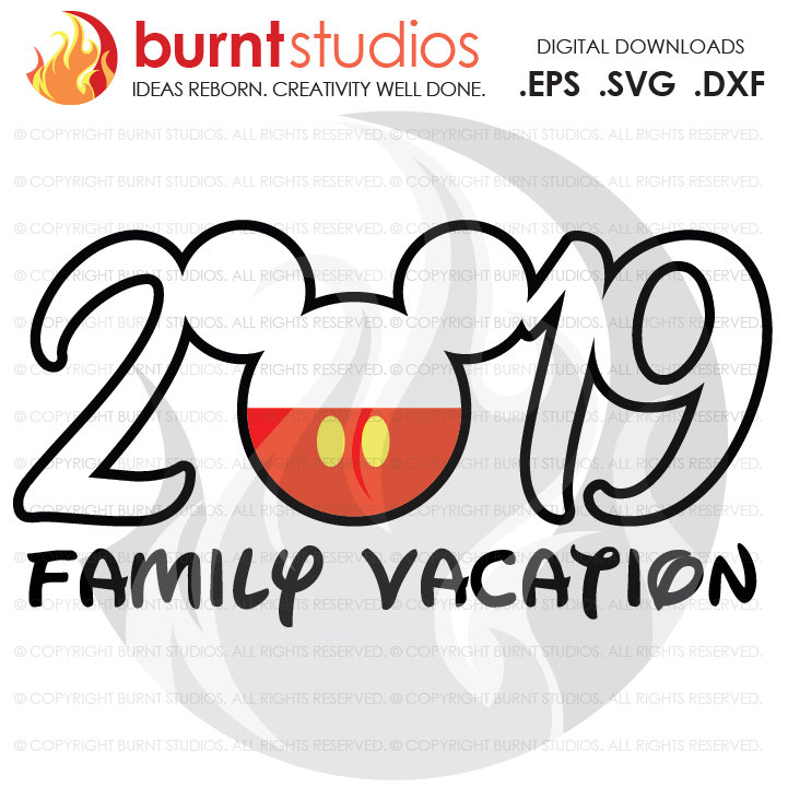 Download Svg Cutting File 2019 Walt Disney World Mickey Mouse With Pants Magic Kingdom Family Vacation Shirt Design Eps Png Digital Download Burnt Studios