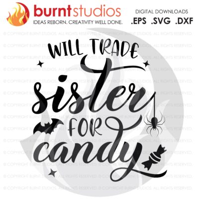 A sister for candy svg cut file